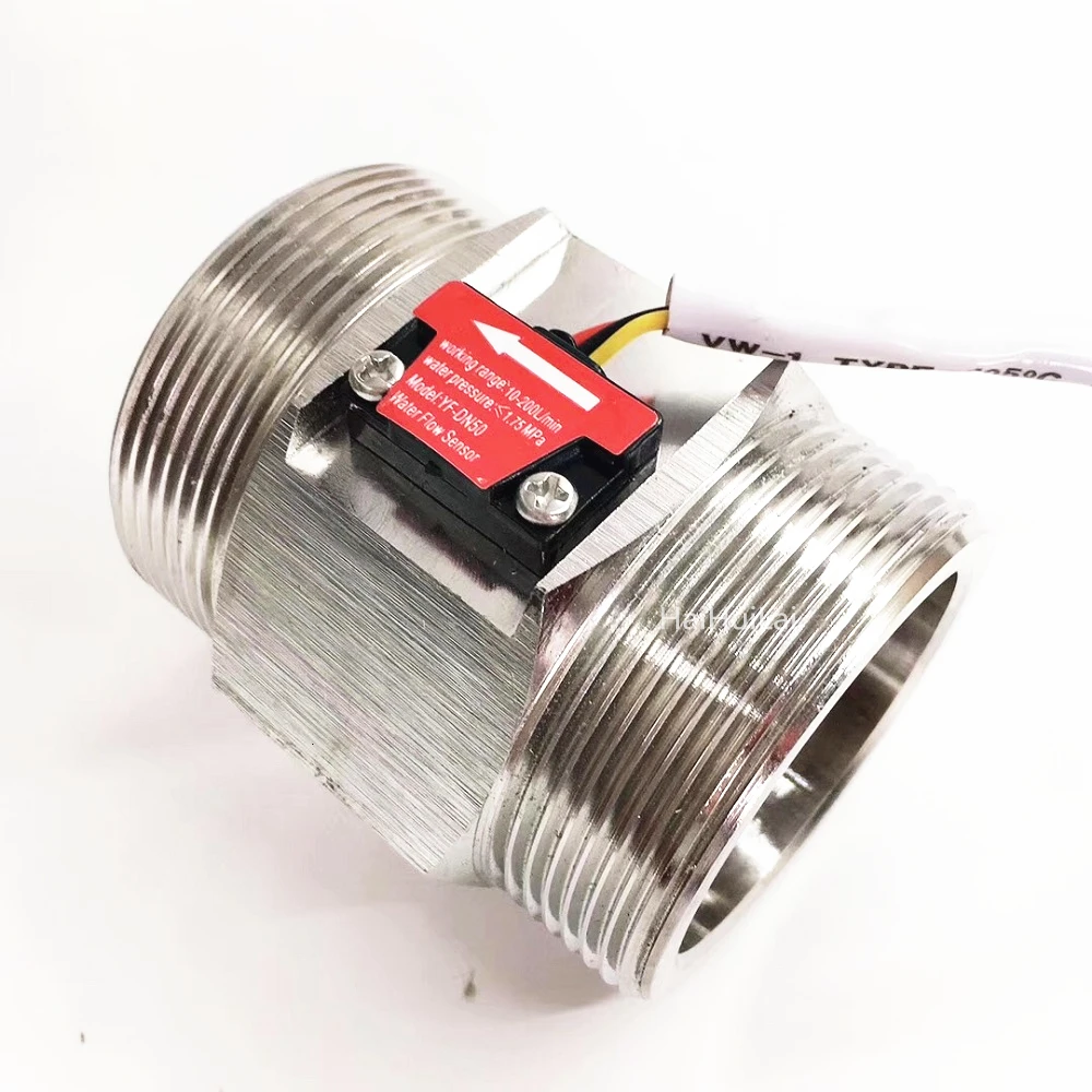 2 &quotDN50 SUS304 Датчик потока Холла турбины 10 200 л/мин|Датчики расхода| |
