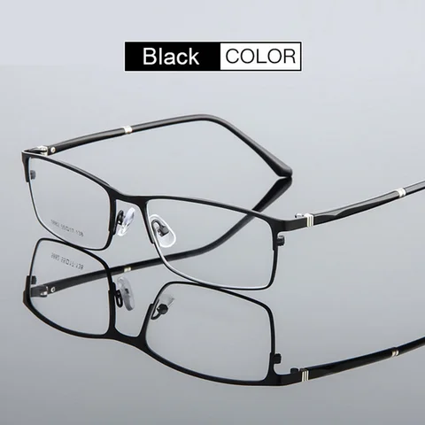 YOOSKE оправа для очков из сплава для мужчин 2021 модные деловые металлические квадратные очки Мужская оптическая оправа для очков при близорукости прозрачные линзы