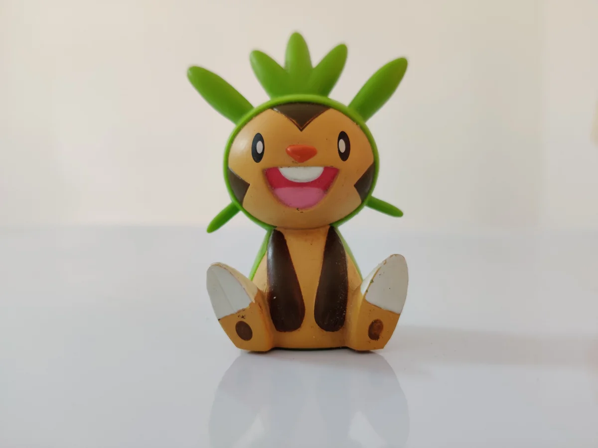 Фото Милая мини Экшн-фигурка Chespin в виде травы покемона игрушки с орнаментом | Игрушки