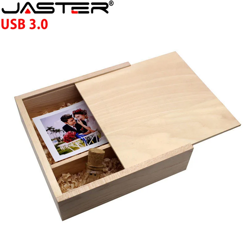 Флэш-накопитель JASTER 205*205*60 мм фотоальбом деревянный USB + коробка usb флэш-накопитель