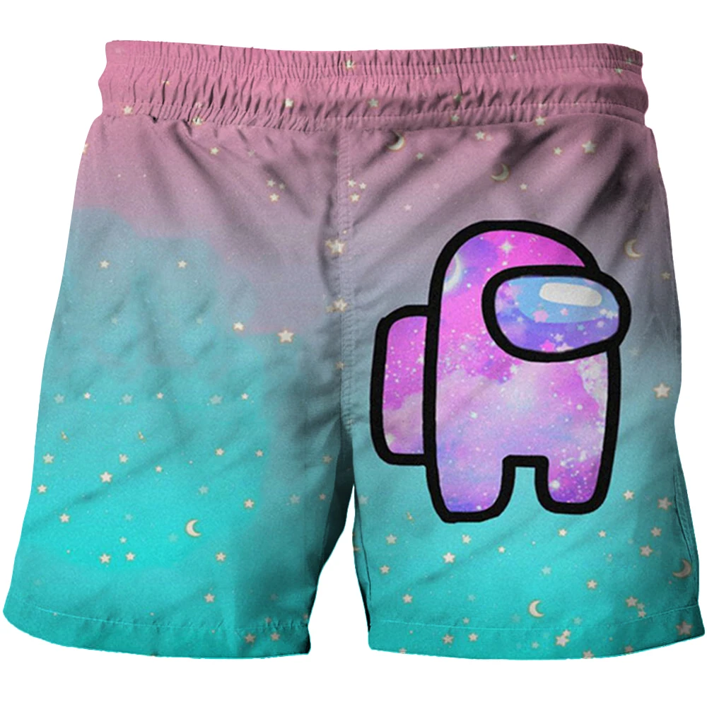 

2021Among us Camo Running Shorts kids Double-deck Quick Dry GYM Sport Shorts Fitness Jogging Workout Shorts Sports Short Pants