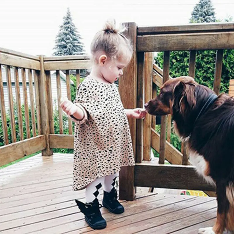 Детское платье с длинным рукавом и оборками | Детская одежда обувь