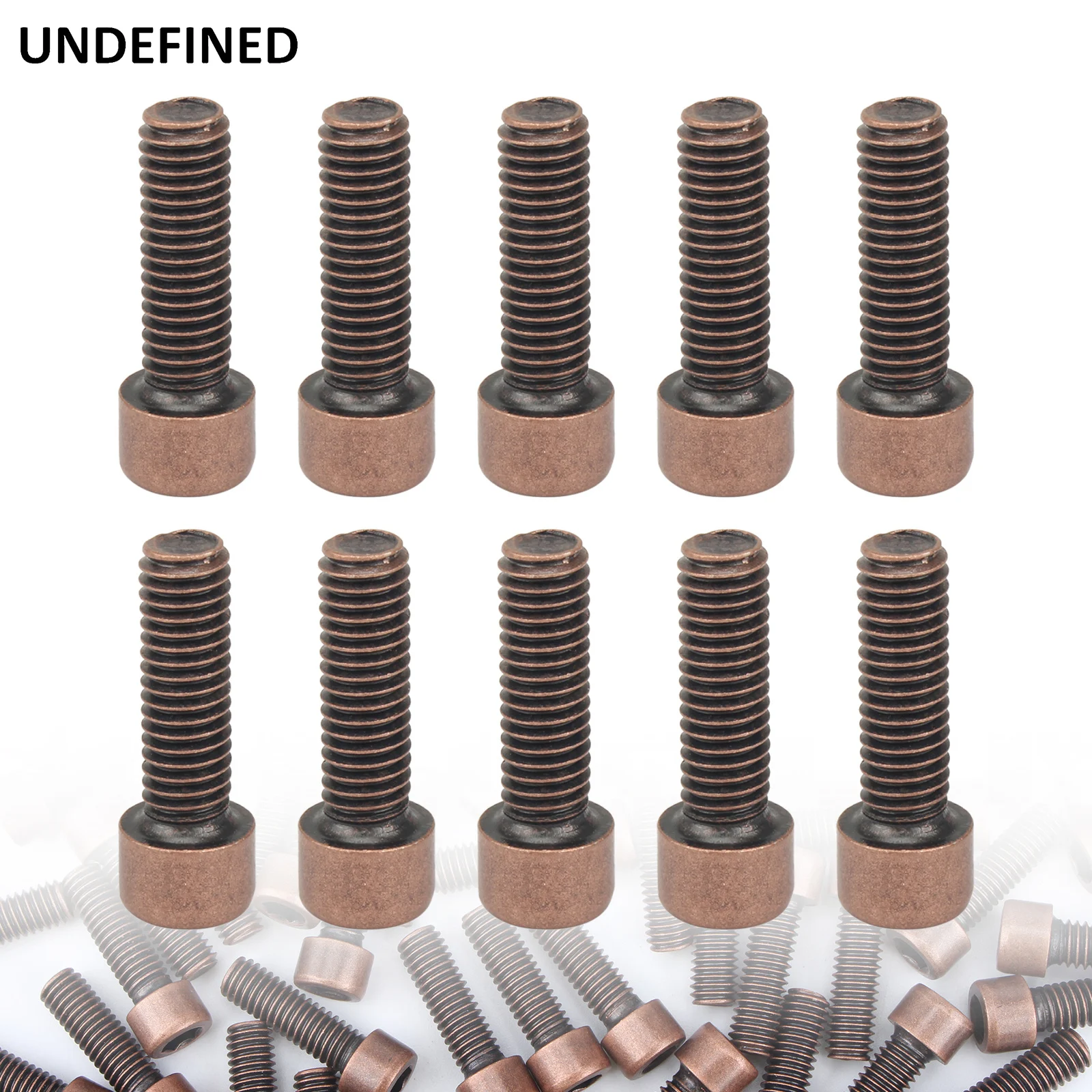 10 шт. болты для мотоцикла винты из красной меди с шестигранной головкой M6 × 19