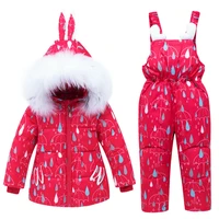 baby girl winter clothes set warm kids ski snow suits overalls down jackets for girls outerwear coat jumpsuit boy snow suit