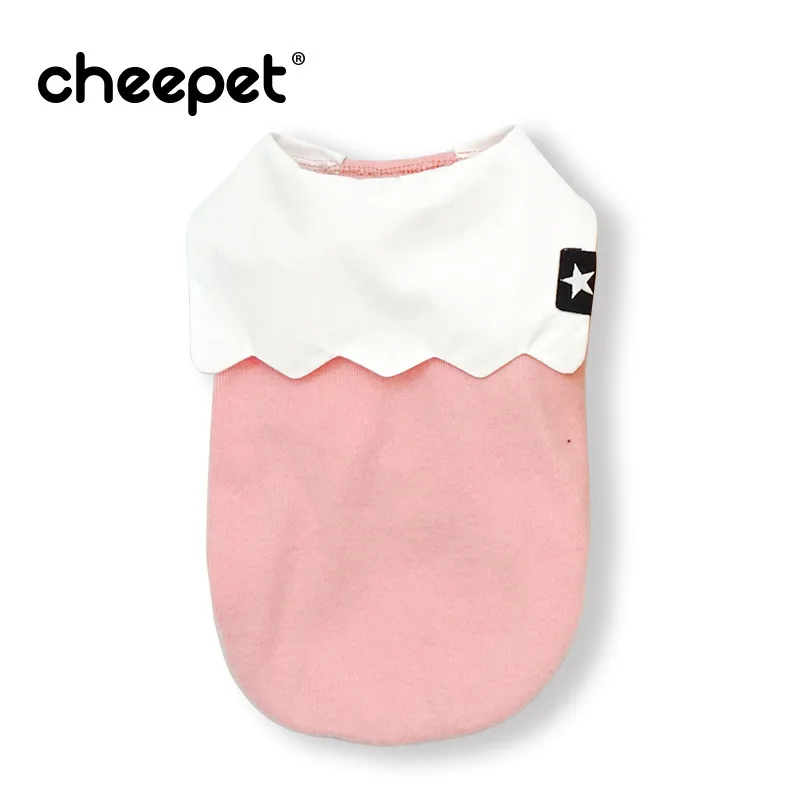 

New dog clothes autumn and winter eggshell bottoming shirt funny cute pet clothing