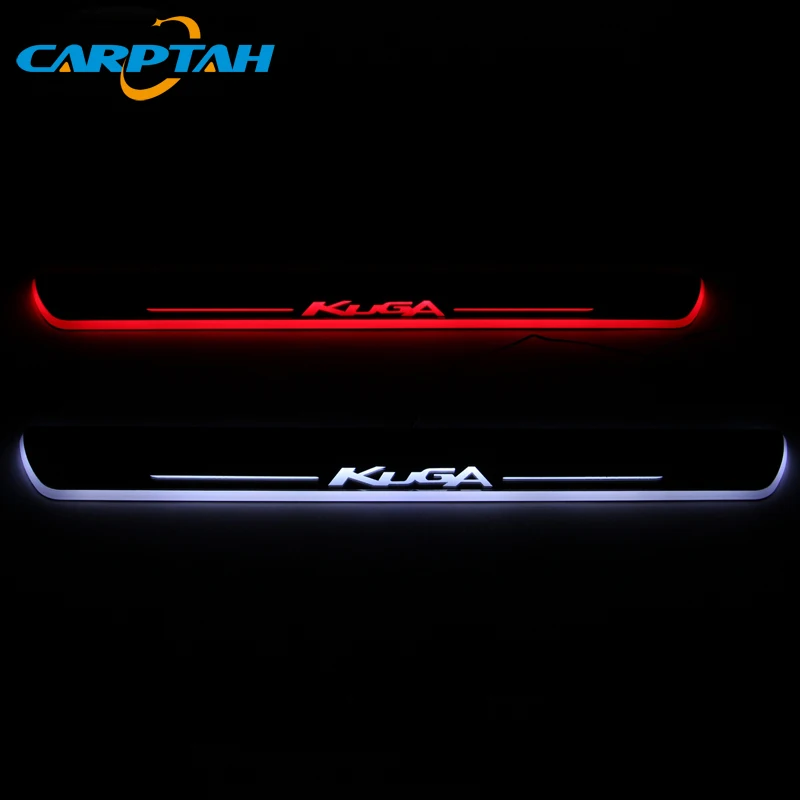 Carpta Trim Pedal светодиодный светильник для автомобиля Накладка на порог динамическая