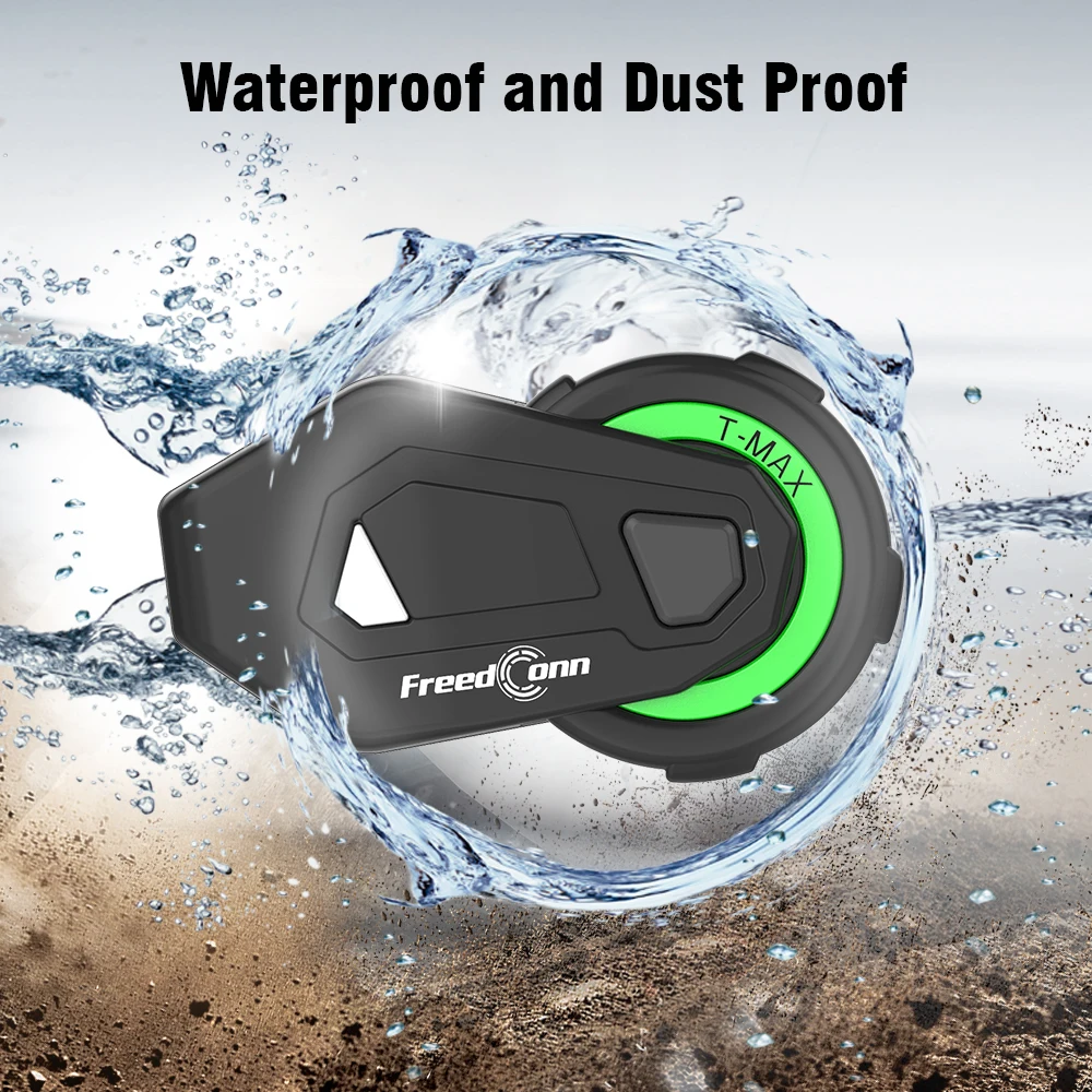 

FreedConn MTMAX- Waterproof New Motorcycle Bluetooth Helmet Moto Stereo Headsets Handsfree Headphone Without Intercom Function
