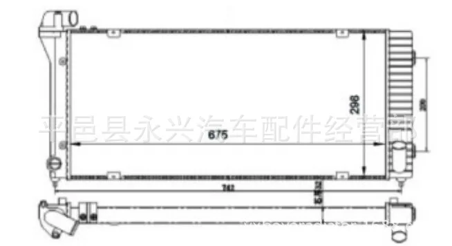 Радиатор для Chery резервуар воды автомобильного радиатора QQ Fengyun A11 поколение Qiyun