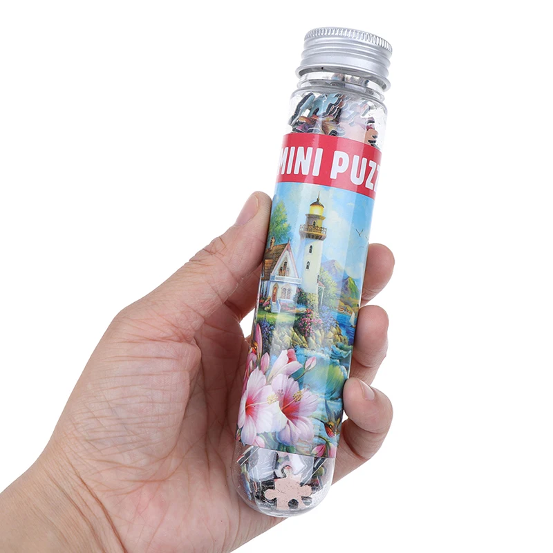 150 piezas de tubo Mini rompecabezas de papel juego de juguetes rompecabezas para ni&ntilde;os adultos aprendizaje educaci&oacute;n cerebro Teaser ensamblar juguete-5