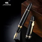 Jinhao 159 перьевая ручка большого размера, роскошная металлическая чернильная ручка с винтовой крышкой и тонким перьевым наконечником, деловые канцелярские принадлежности, офисные аксессуары, подарок