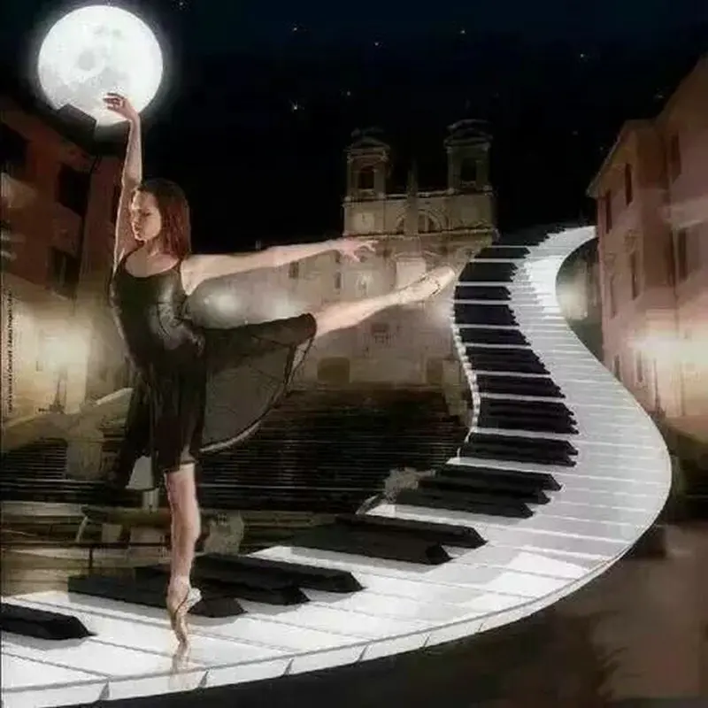 

5D DIY Piano Dancing Girl FULL Square Round Diamond Painting AB Drill Resin Icon Handicraft Patch Embroidered