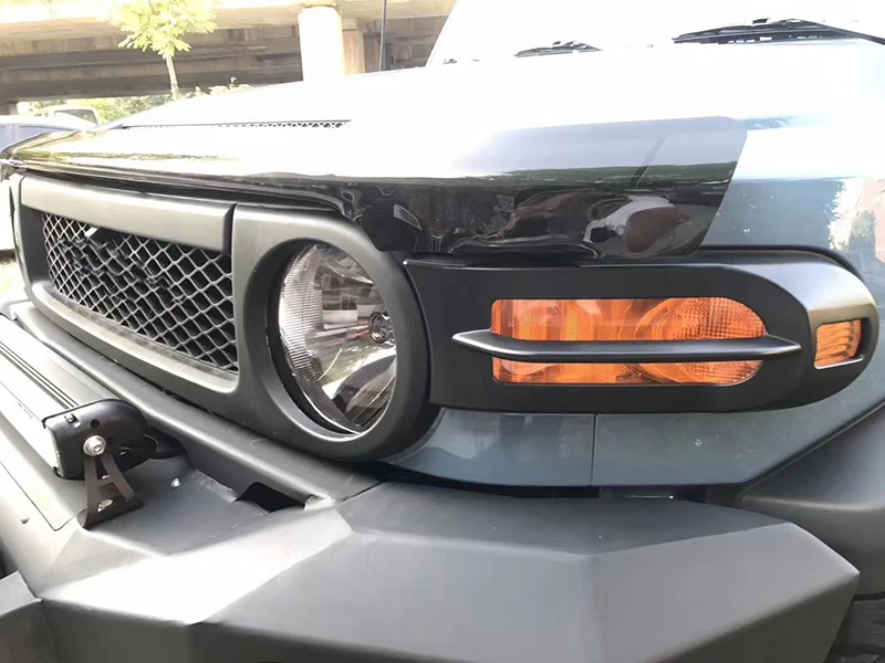 1 пара туман светильник Крышка Хвост крышка для Toyota Fj Cruiser 2007 2014 чехол матовый