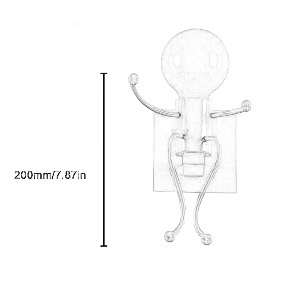 

Modern Human Shape Wall Lights Led Bedroom Wall Lamp Wrought Metal Home Decor for Living Room Bed Side Stair Lighting