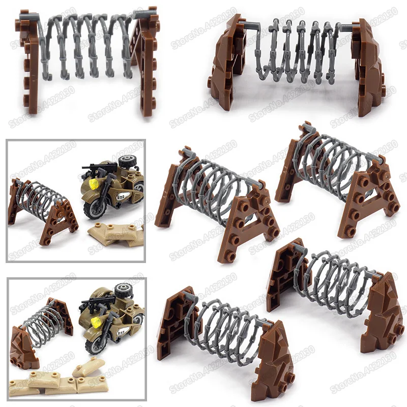 Военный Город путь строительные блоки Блок препятствий модель Moc совместимый вид