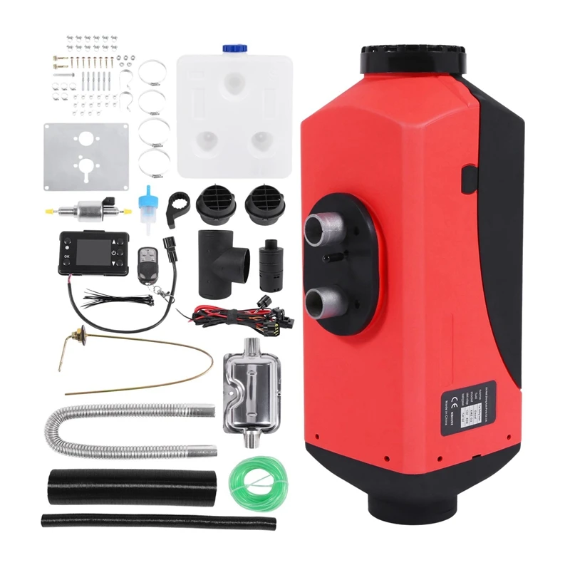 

NEW-12V 5000W Car Heater Air Crude Oil Heater Autonomous Heater Fuel Heater with LCD Remote Control for RV, Trucks