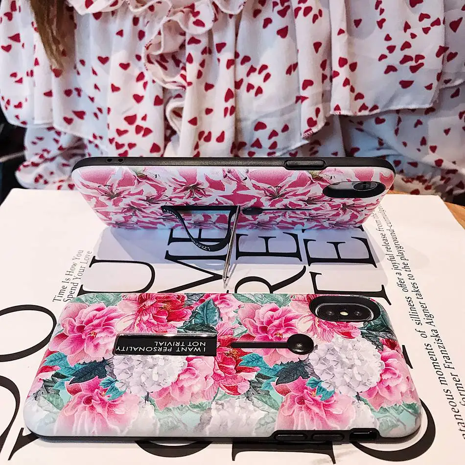 Силиконовый чехол с кольцом-петлей для iPhone 11 Pro Max телефона подставкой и розовым