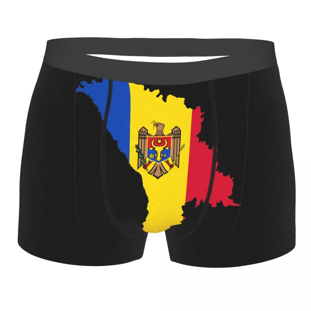 

Flag Map Of Moldova Men's Boxer Briefs R301 Humor Graphic Men's boxer leggings