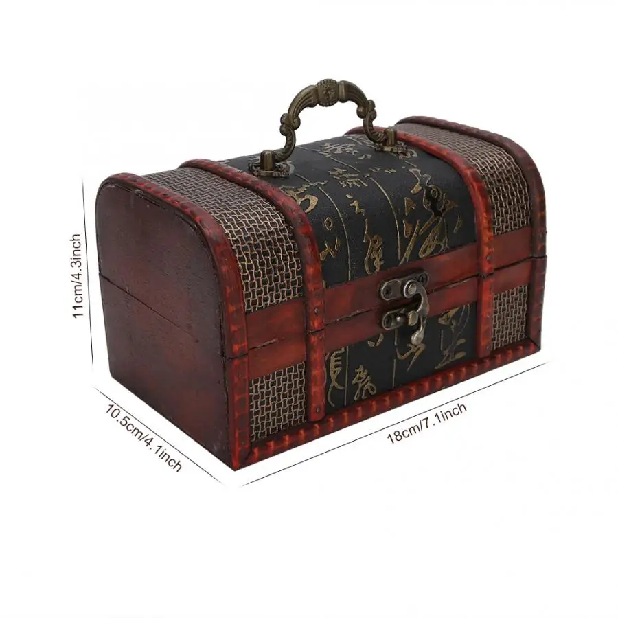 Винтажная шкатулка для хранения ювелирных изделий деревянное украшение