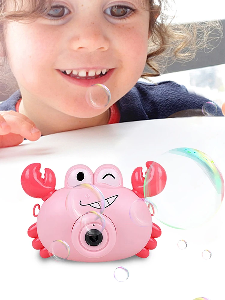 

Crab Bubble Toy Kids Music Play Maker Bubble Blowing Bath Camera Funny Toddler Pool Swimming Bathtub Soap Machine Bathroom Toys