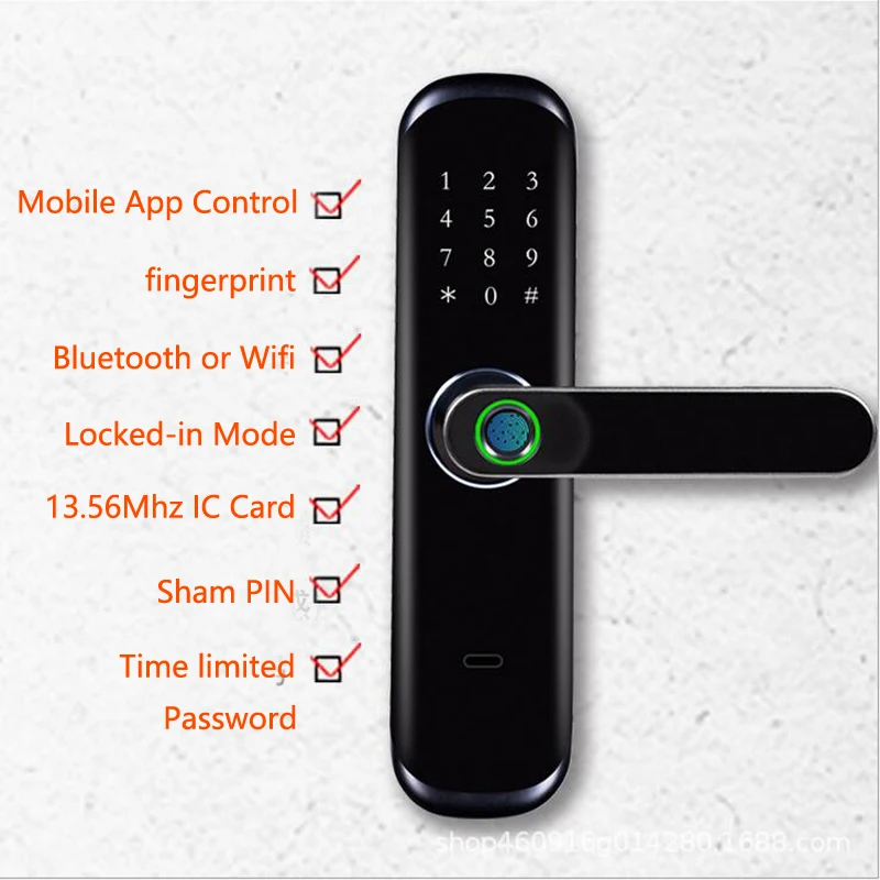 Bluetooth TTLOCK приложение 13 56 МГц RFID карта биометрический отпечаток пальца