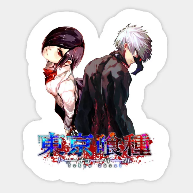 Мультфильм японского аниме Токийский Гуль для багажа ноутбук скейтборд