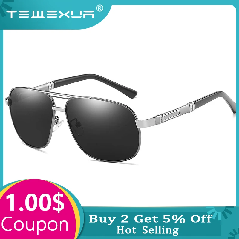 Женские поляризационные солнцезащитные очки TEWEXUA винтажные квадратные для