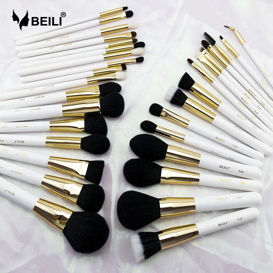 Набор кистей для макияжа из козьей шерсти 32 шт.|Аппликатор теней век| |