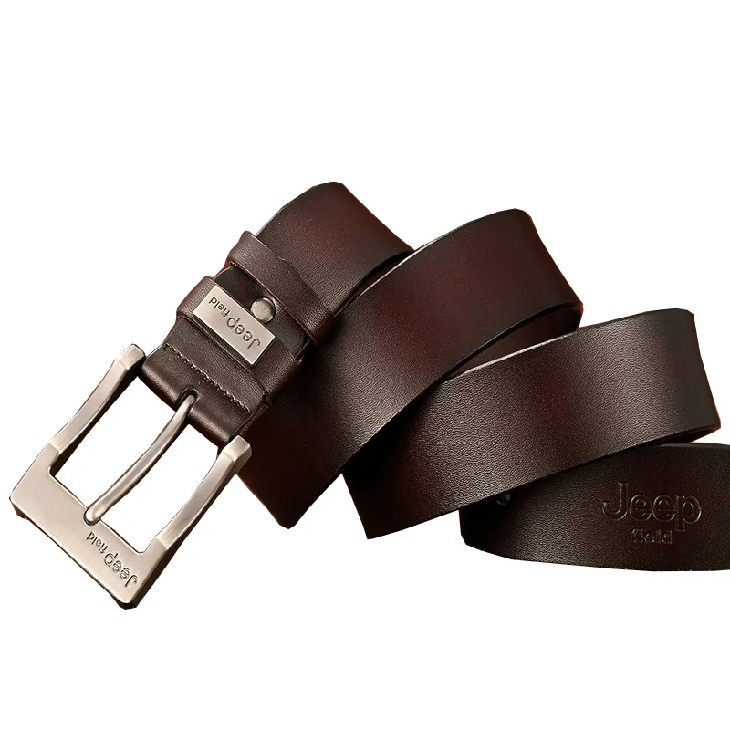 

Designer Best Quality Genuine Leather Alloy Pin Buckle Belt For Men Fashion Business Men Belts Vintage Style Gift