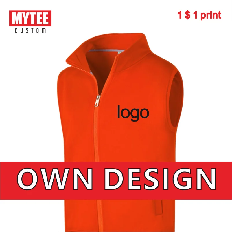 MYTEE Brand New Sleeveless Jacket Logo Customization Company Brand Logo Embroidery/Printing Thick Vest DIY Wholesale