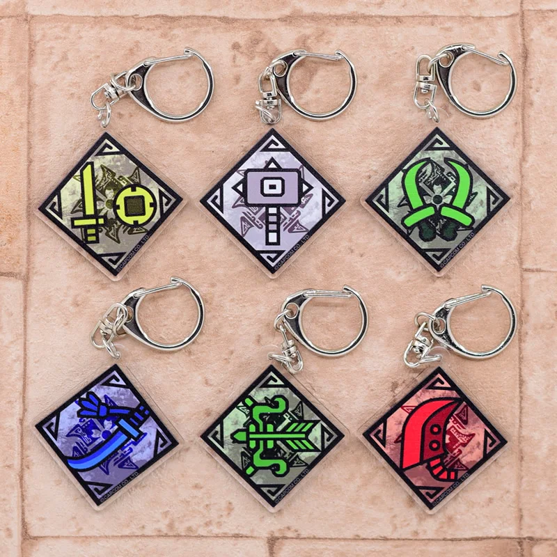 Брелок серии № 3 с изображением монстра Хантера двухсторонний акриловый