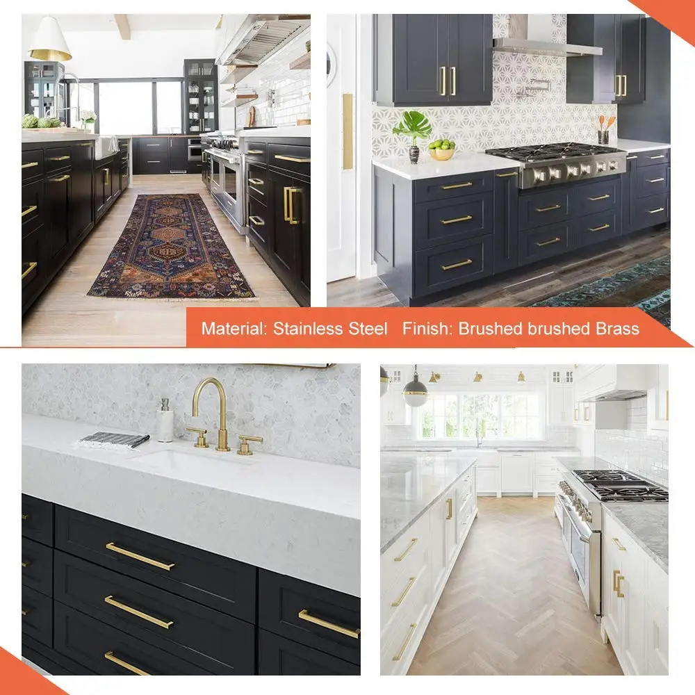 20 шт ручки шкафа матовый латунь ящика Тянет барный шкаф тянуть модерн для комод