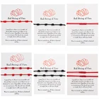 Браслет на руку, с красной ниткой, 7 узлов