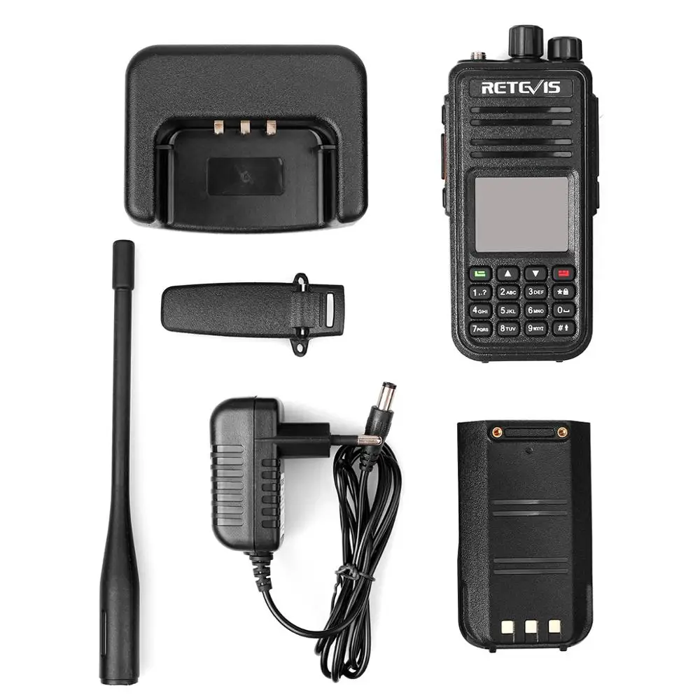 

RT3S Digital Walkie Talkie Ham Radio Stations Amateur VHF UHF Dual Band Dual Time Slot Promiscuous 5W