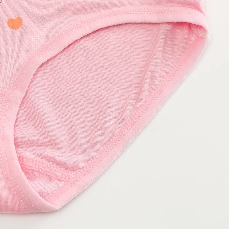 Calzoncillos con dibujos de elefante para beb&eacute;, ropa interior c&oacute;moda, color rosa, 5 uds.-4