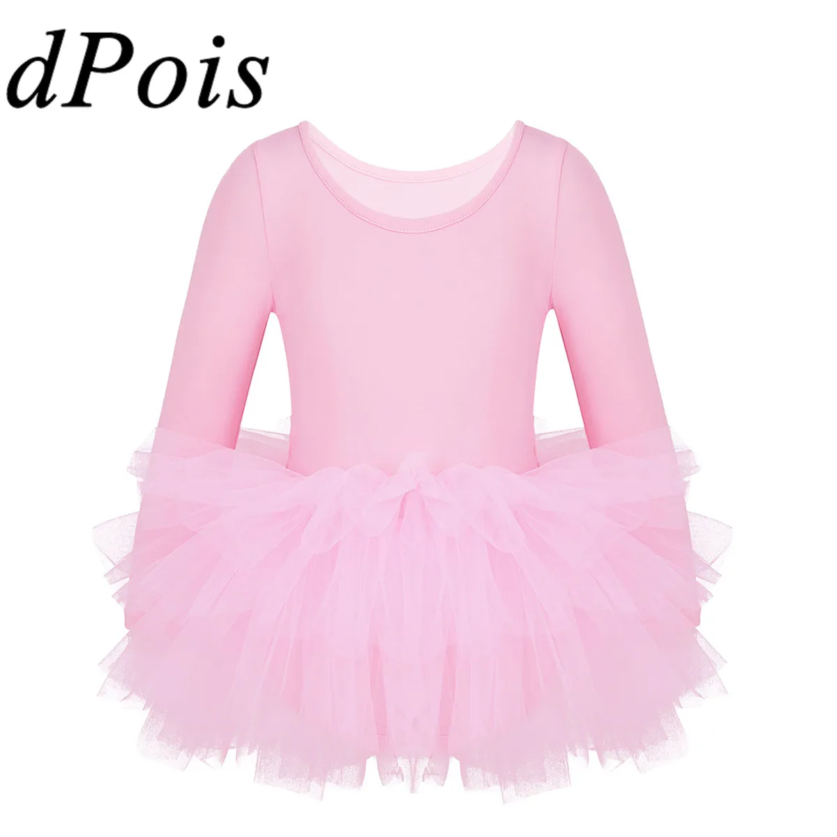 DPOIS/Детская танцевальная одежда из тюля для балета девочек детское Пышное трико