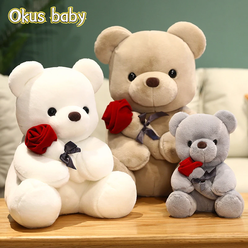 

2021 New Rose Bear Doll Valentine's Day Confession Gift Bear Children's Room Decoration Surprise Gift