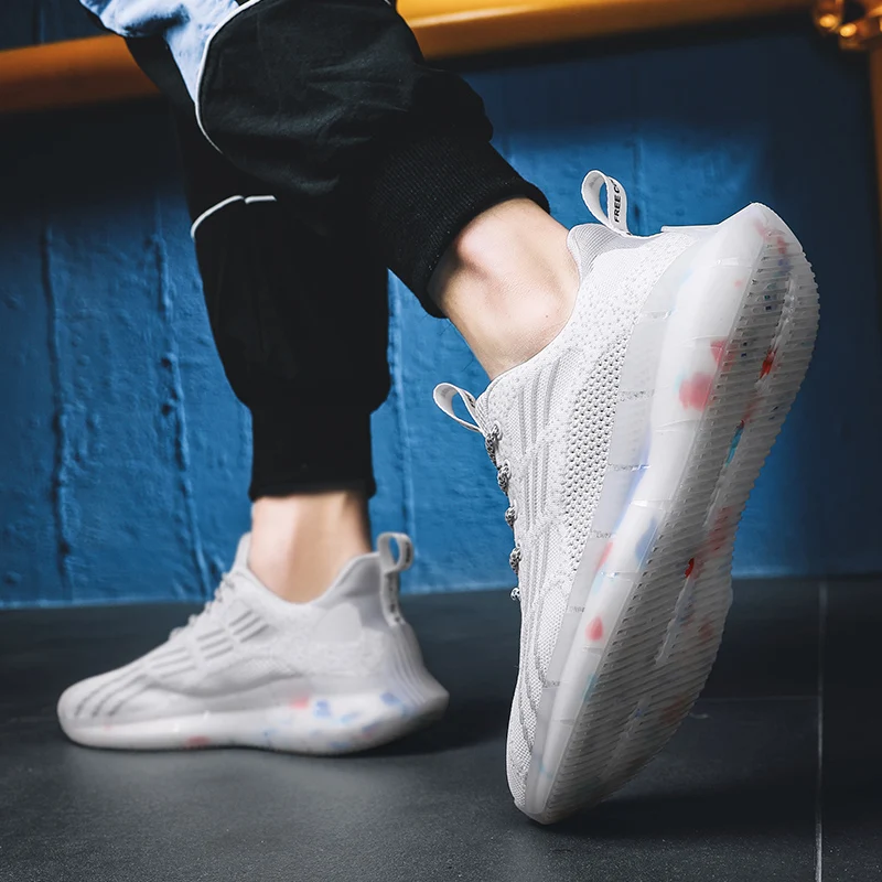 

Zapatillas Casual Hombre Ultra Light Sneakers Mens White Casual Shoe Sneaker Trainers Man Shoes Sport Men 2018 Fashion