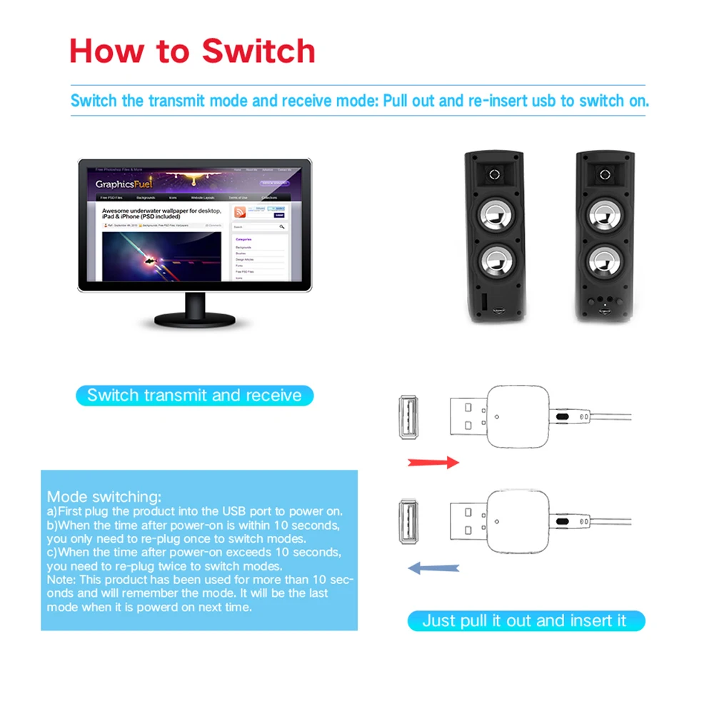 Aux-кабель 3 5 мм USB V5.0 Bluetooth-приемник передатчики аудио музыка стерео адаптер ключ