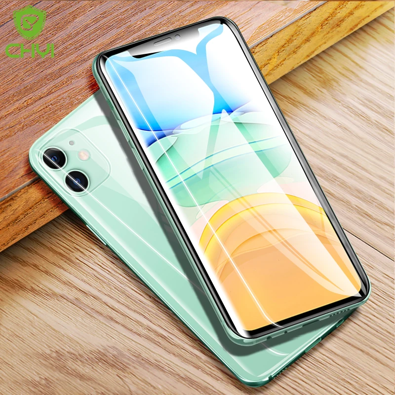 Изогнутая 3d пленка CHYI для iphone 11 защита экрана полное покрытие Гидрогелевая с