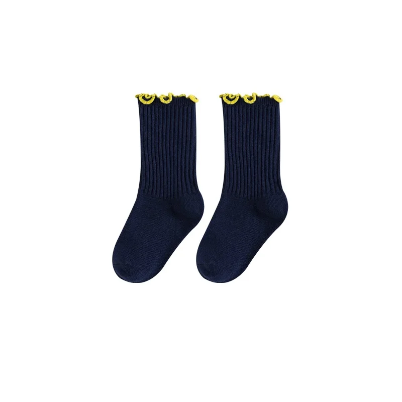 Calcetines para beb&eacute; de 0 a 8 a&ntilde;os, de algod&oacute;n puro, Color s&oacute;lido, para reci&eacute;n nacido-5