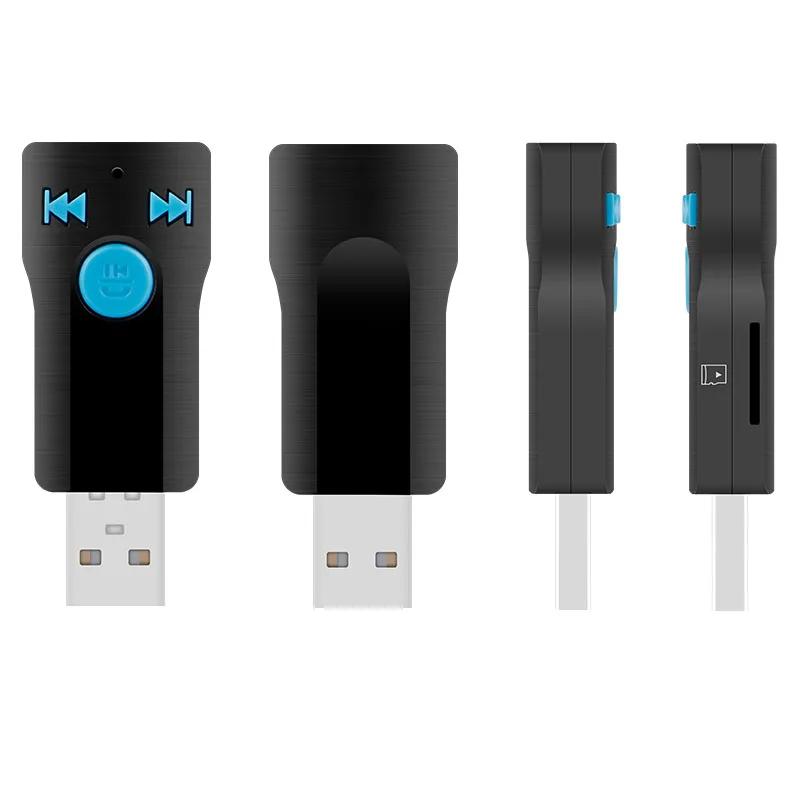 Автомобильный USB Bluetooth адаптер стерео музыкальный ресивер поддержка звонков Handfree