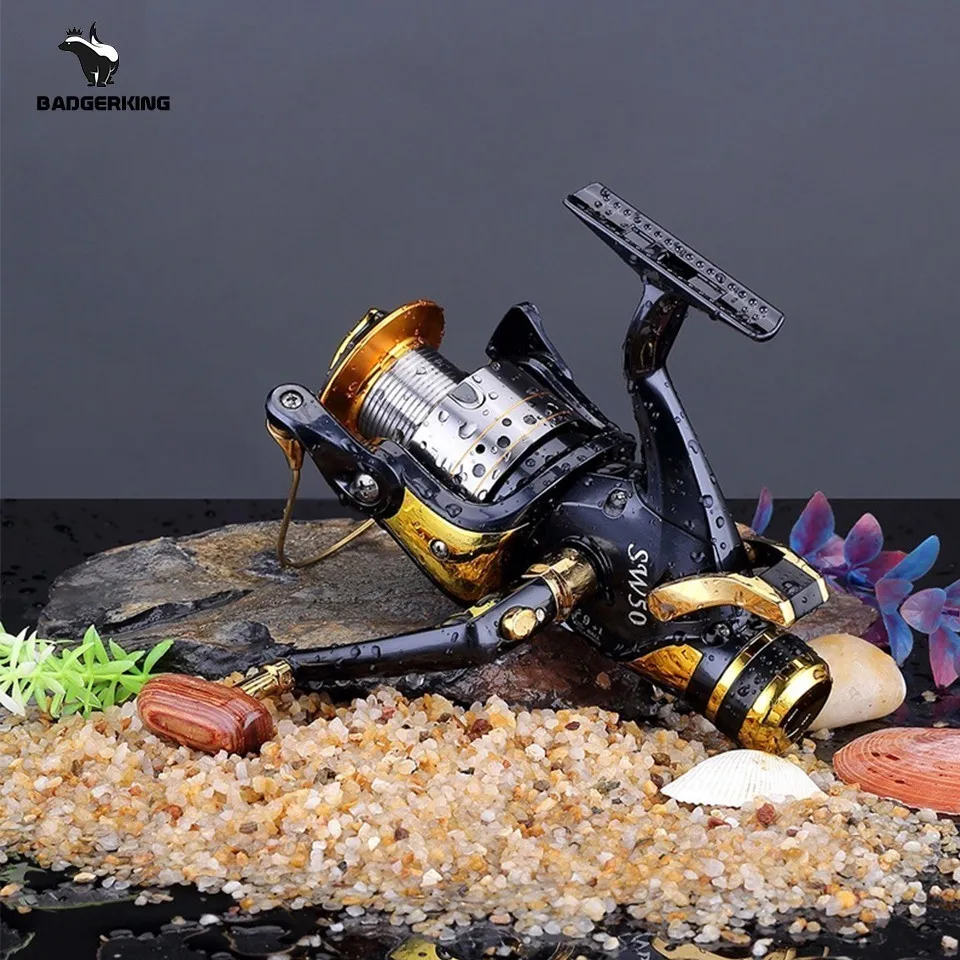 Двойная тормозная спиннинговая Рыболовная катушка для ловли карпа и спорта |