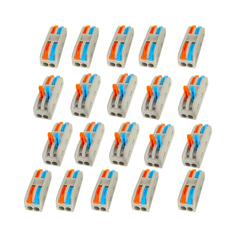

Mini Fast Wire Cable -Universal Cable wire Connectors- Spring Splicing Wiring Connector Push-in Terminal Block