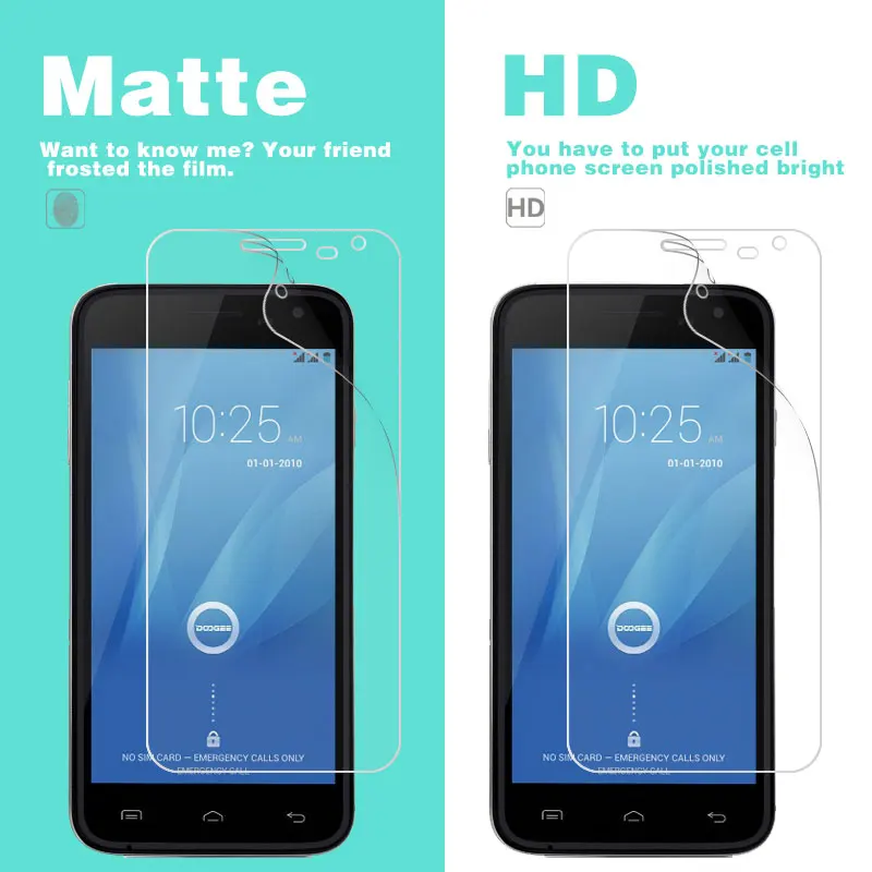Прозрачная глянцевая и матовая пленка Для Doogee DG110 DG2014 DG280 DG310 DG350 DG450 DG550 DG580 DG700 DG750
