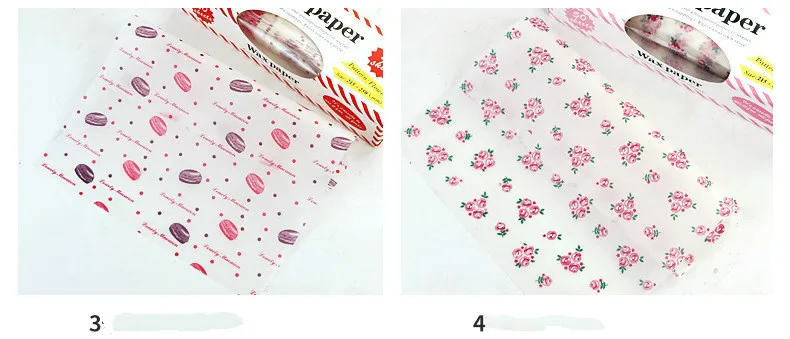 50Pcs/Lot Wax Paper Food Grade Grease Wrappers Wrapping For Bread Sandwich Burger Fries Oilpaper Baking Tools | Дом и сад
