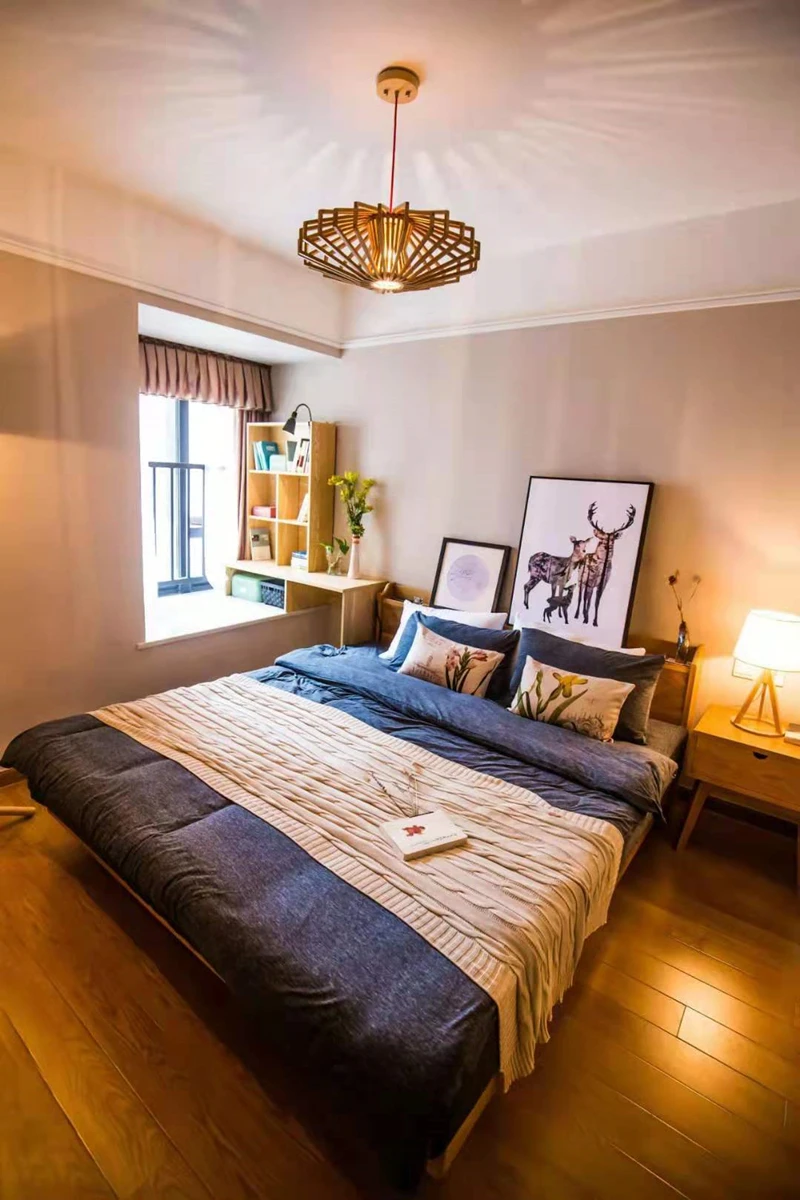 Новый дизайн 2021 подвесные светильники ручной работы из твердой древесины в