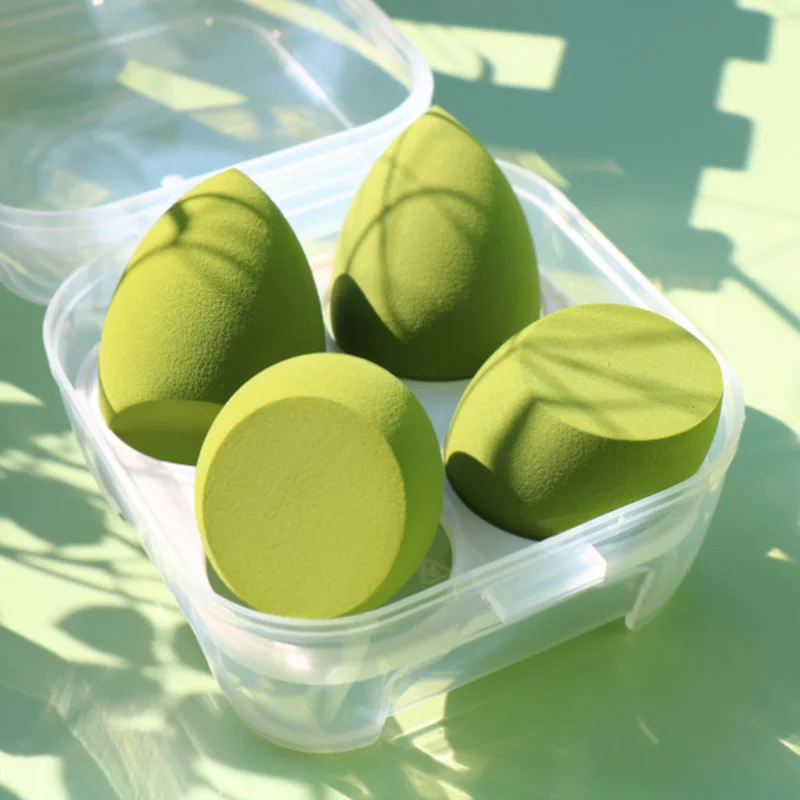 

Makeup Sponge Puff 4Pcs Egg Concealer Powder Blender Foundation Dry Wet Use Make Up Beauty Cosmetic Puff Tools Kit
