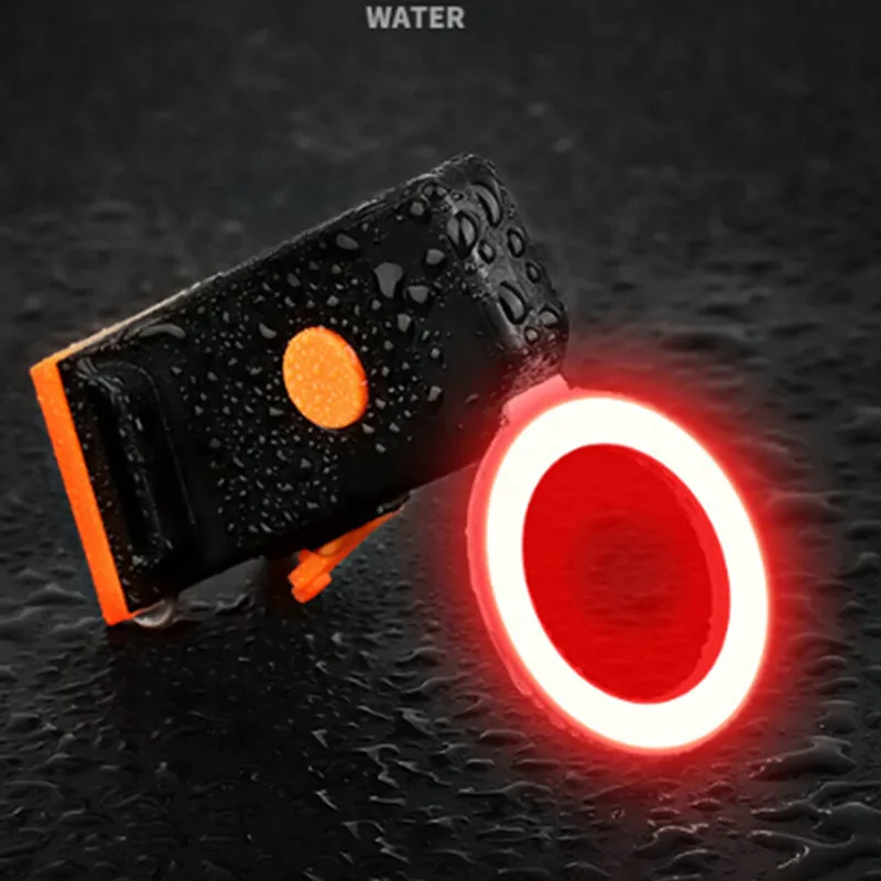 

Creative Bicycle Taillight Auto Brake Waterproof Cycling Rear Lights USB Charge Safety Warning Light Motorbike Accessaries