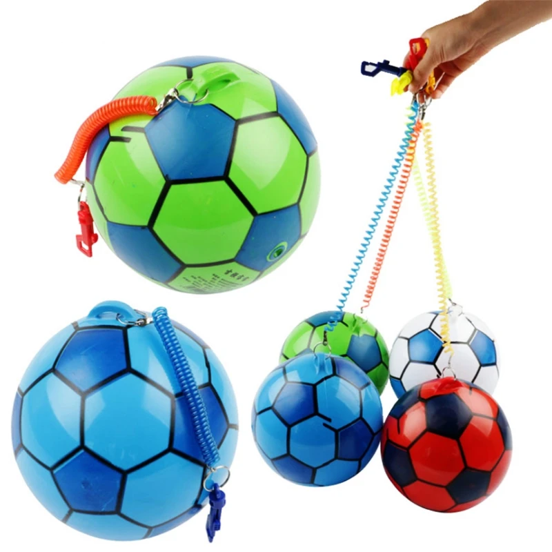 Новый надувной футбольный мяч со шнурком спортивная детская игрушка для