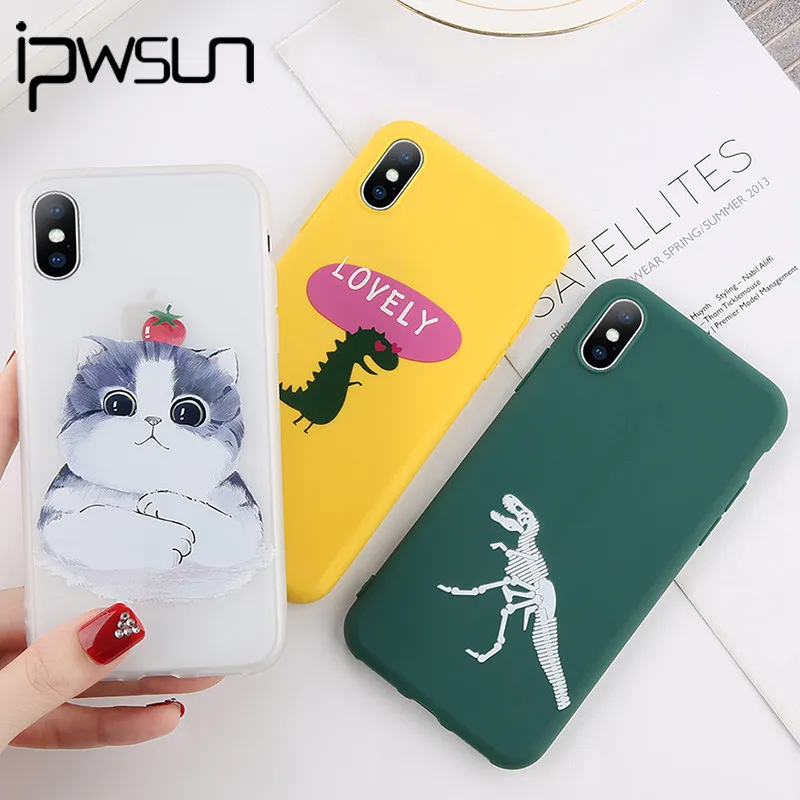 Силиконовый чехол iPWSOO для iPhone 11 Pro Max X XS XR Xs 6 6s 7 8 Plus|Бамперы| |
